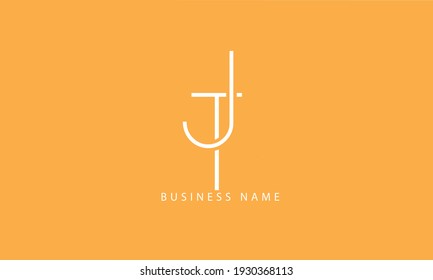 Abstract Letter Initial JT TJ J T Vector Logo Design Template