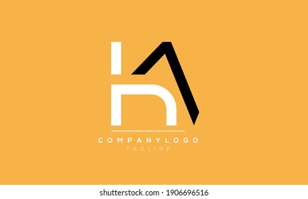 Abstract Letter Initial KA Vector Logo Design Template