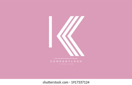 Abstract Letter Initial KKK Vector Logo Design Template