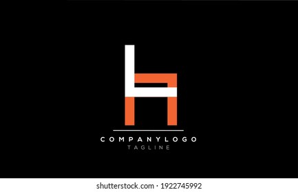 Vorlage für das Design des abstrakten Buchstabens, Initial LA AL-Vektorgrafik-Logo