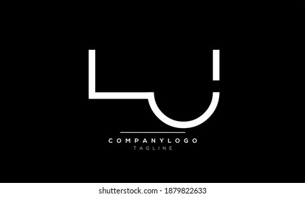 Abstract Letter Initial LJ and JL Vector Logo Design Template