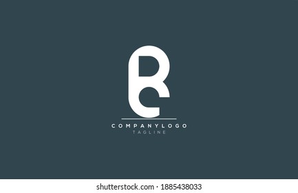 Abstract Letter Initial lrc or clr Vector Logo Design Template