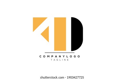 Abstract Letter Initial AN or NA Vector Logo Design Template
