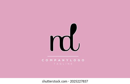 
Abstract Letter Initial nd dn n d Vector Logo Design Template
