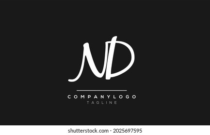 
Abstract Letter Initial nd dn n d Vector Logo Design Template.