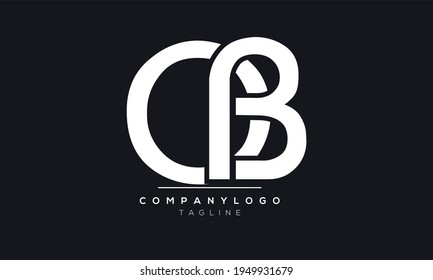 Letra abstracta plantilla de diseño del logotipo del vector OB inicial