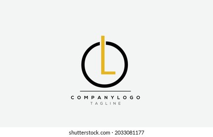 Abstract Letter Initial OL LO Vector Logo Design Template .