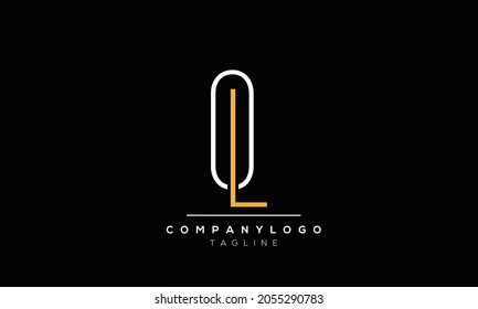 
Abstract Letter Initial OL LO Vector Logo Design Template.