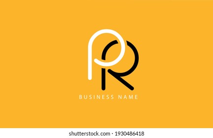 Abstract Letter Initial PR RP P R Vector Logo Design Template