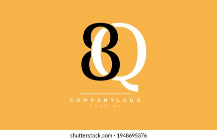 Abstract Letter Initial Q8 8Q Vector Logo Design Template
