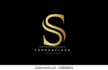 Abstract Letter Initial S Vector Logo Design Template