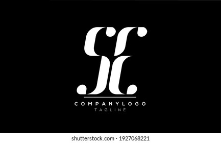 Abstract Letter Initial SE ES S E Vector Logo Design Template