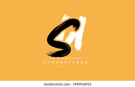 Abstract Letter Initial SU US Vector Logo Design Template