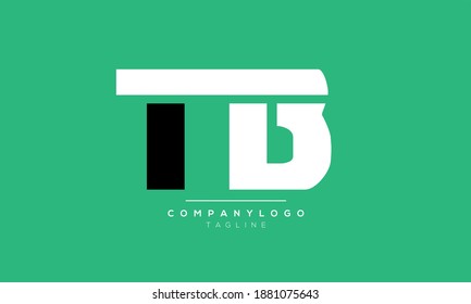 Plantilla de diseño del logotipo del vector TB y BT iniciales de la carta abstracta