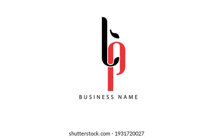 Letra abstracta plantilla de diseño del logotipo del vector TP inicial