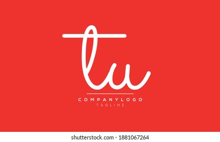 Abstract Letter Initial TU and UT Vector Logo Design Template