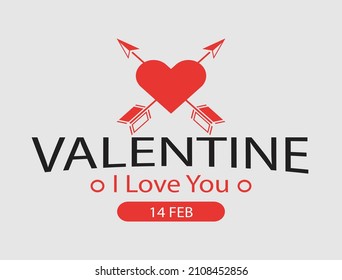 Abstract Letter Initial Valentine day Vector Logo  , Premium Quality