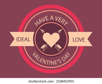 Abstract Letter Initial Valentine day Vector Logo  , Premium Quality