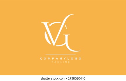 Abstract Letter Initial VG GV Vector Logo Design Template