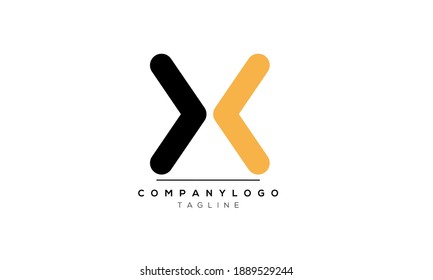  Abstract Letter Initial X and arrow Vector Logo Design Template