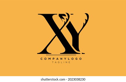 Abstract Letter Initial XY YX Vector Logo Design Template