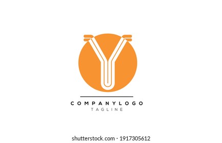 Abstract Letter Initial Y Vector Logo Design Template