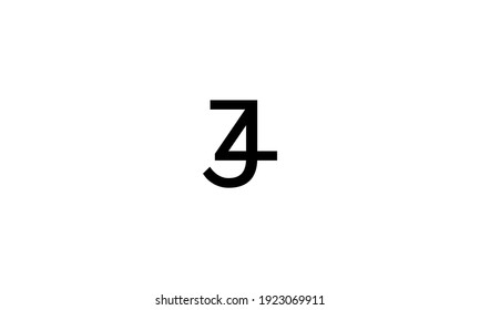 Abstract Letter Initial ZJ or JZ ,Z and J Vector Logo Design Template