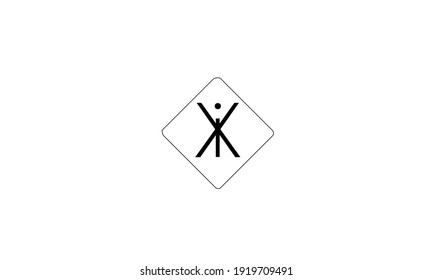 Abstraktes Buchstaben IX Logo. Dieses Logo-Symbol ist mit abstrakter Form in kreativer Weise integriert.