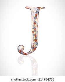 Abstract letter J.