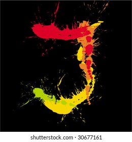 Abstract letter J