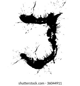 Abstract letter J