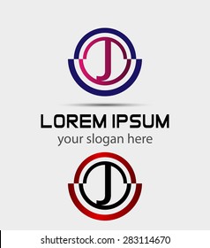 Abstract Letter j Icon
