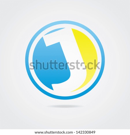 Abstract Letter J Icon