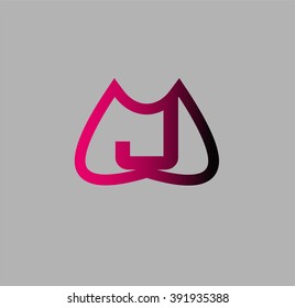 Abstract Letter j Icon logo
