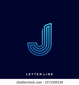 Abstract Letter J Illustration Vector Design Template. Suitable for Creative Industry, Multimedia, entertainment, Educations, Shop, and any related business