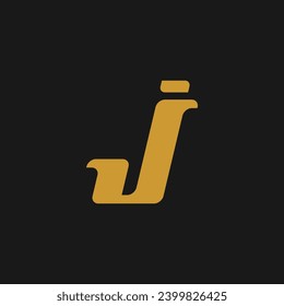 plantilla de diseño de logotipo inicial de letra abstracta J