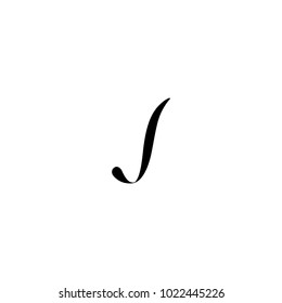 Abstract letter j logo design vector template