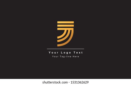 Abstract letter J logo design. Creative,Premium Minimal emblem design template. Graphic Alphabet Symbol for Corporate
Business Identity. Initial JJ vector element