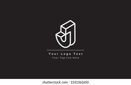 Abstract letter J logo design. Creative,Premium Minimal emblem design template. Graphic Alphabet Symbol for Corporate
Business Identity. Initial JJ vector element