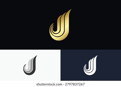 Abstract Letter J Logo Design Templates