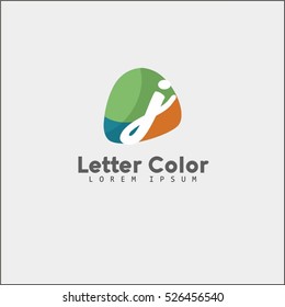 Abstract letter J logo design template. Colorful bubble creative sign.