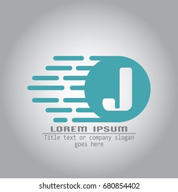 Abstract Letter J logo Design vector illustration.