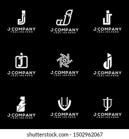 Abstract Letter J Logo Template Vector. Alphabet Logo Concept