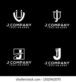 Abstract Letter J Logo Template Vector. Alphabet Logo Concept