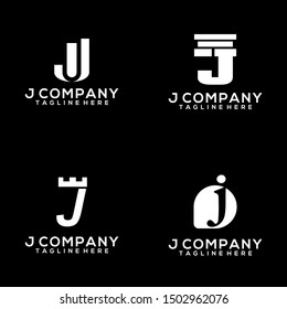 Abstract Letter J Logo Template Vector. Alphabet Logo Concept