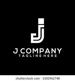 Abstract Letter J Logo Template Vector. Alphabet Logo Concept