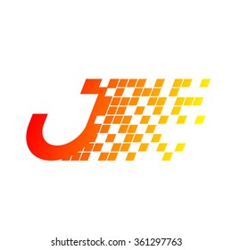 Abstract letter J logo,fast speed, moving,delivery,Digital for your Corporate identity