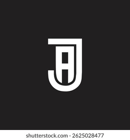 Abstract letter JA vector logo design template.