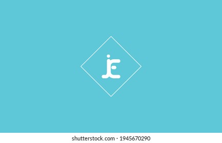 Abstract letter JE logo. This logo icon incorporate with abstract shape in the creative way.