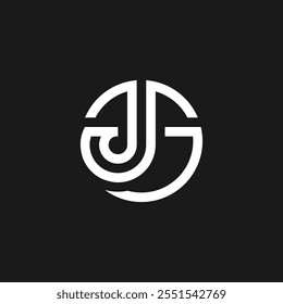 abstract letter JG logo design inspiration